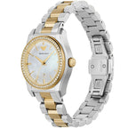 Emporio Armani Federica AR11559 32mm Women's Quartz Watch – Mother-of-Pearl Crystal-Set & Two-Tone Silver and Rose Gold Stainless Steel Bracelet