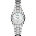 Emporio Armani Federica AR11557 32mm Women's Quartz Watch – Mother-of-Pearl & Silver-Tone Stainless Steel Bracelet