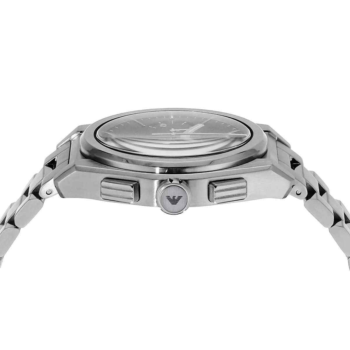 Emporio Armani Federico AR11560 42mm Men's Chronograph Watch – Black Sunray & Black Stainless Steel Bracelet
