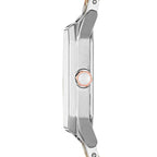 Emporio Armani Gioia AR11146 22mm Women's Quartz Watch – Mother-of-Pearl & Two-Tone Silver and Rose Gold Stainless Steel Bracelet
