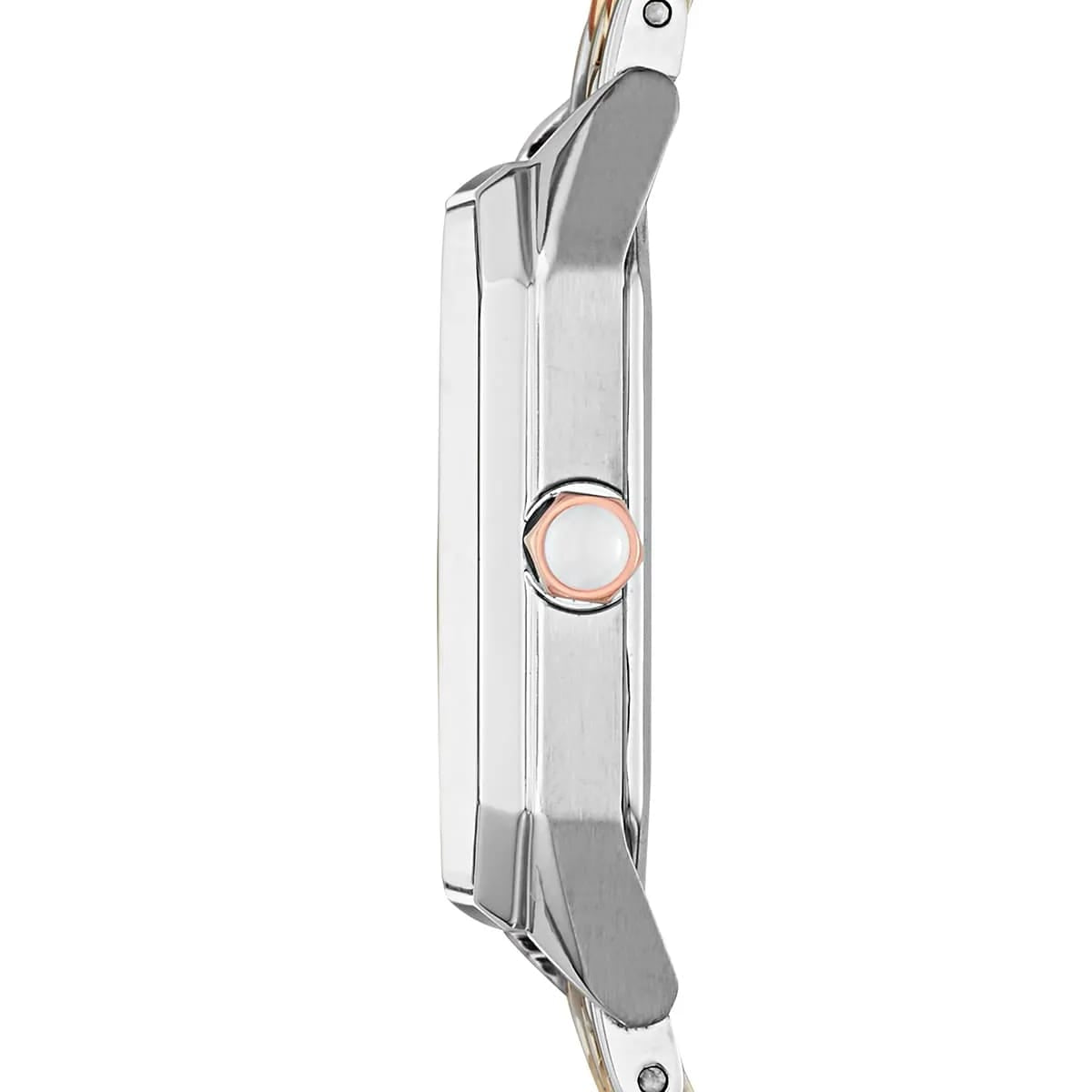 Emporio Armani Gioia AR11146 22mm Women's Quartz Watch – Mother-of-Pearl & Two-Tone Silver and Rose Gold Stainless Steel Bracelet