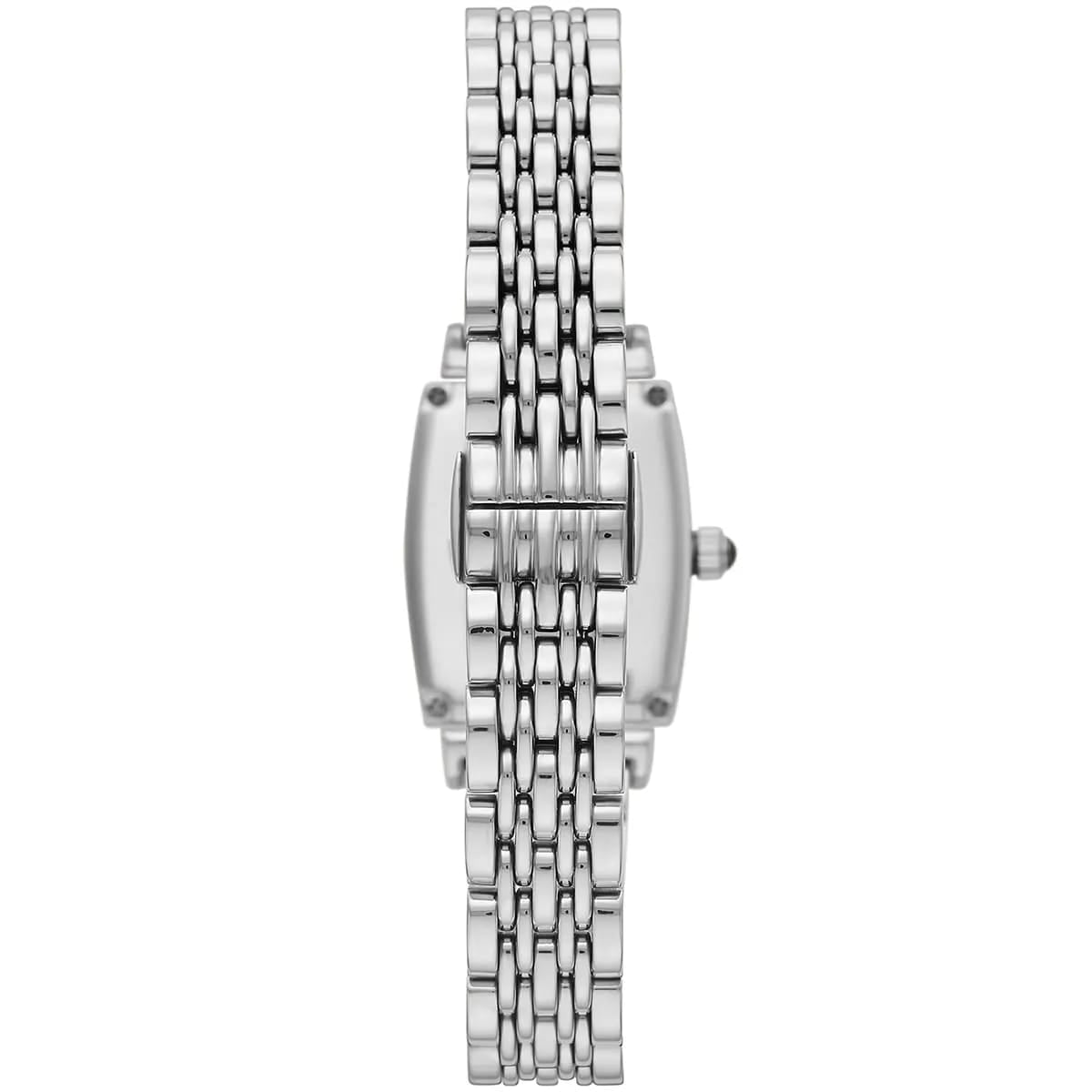 Emporio Armani Gianni T-Bar AR11405 28mm Women's Quartz Watch – Mother-of-Pearl & Silver-Tone Stainless Steel Bracelet