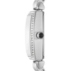 Emporio Armani Gianni T-Bar AR11405 28mm Women's Quartz Watch – Mother-of-Pearl & Silver-Tone Stainless Steel Bracelet