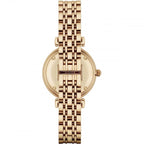 Emporio Armani Gianni T-Bar AR1907 32mm Women's Quartz Watch – Mother-of-Pearl & Gold-Tone Stainless Steel Bracelet