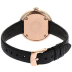 Emporio Armani Rosa AR11493 32mm Women's Quartz Watch – Black & Rose Gold-Tone Genuine Leather Strap