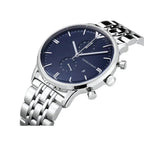 Emporio Armani Gianni AR1648 43mm Men's Quartz Watch – Blue & Blue Stainless Steel Bracelet