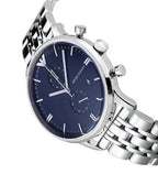 Emporio Armani Gianni AR1648 43mm Men's Quartz Watch – Blue & Blue Stainless Steel Bracelet