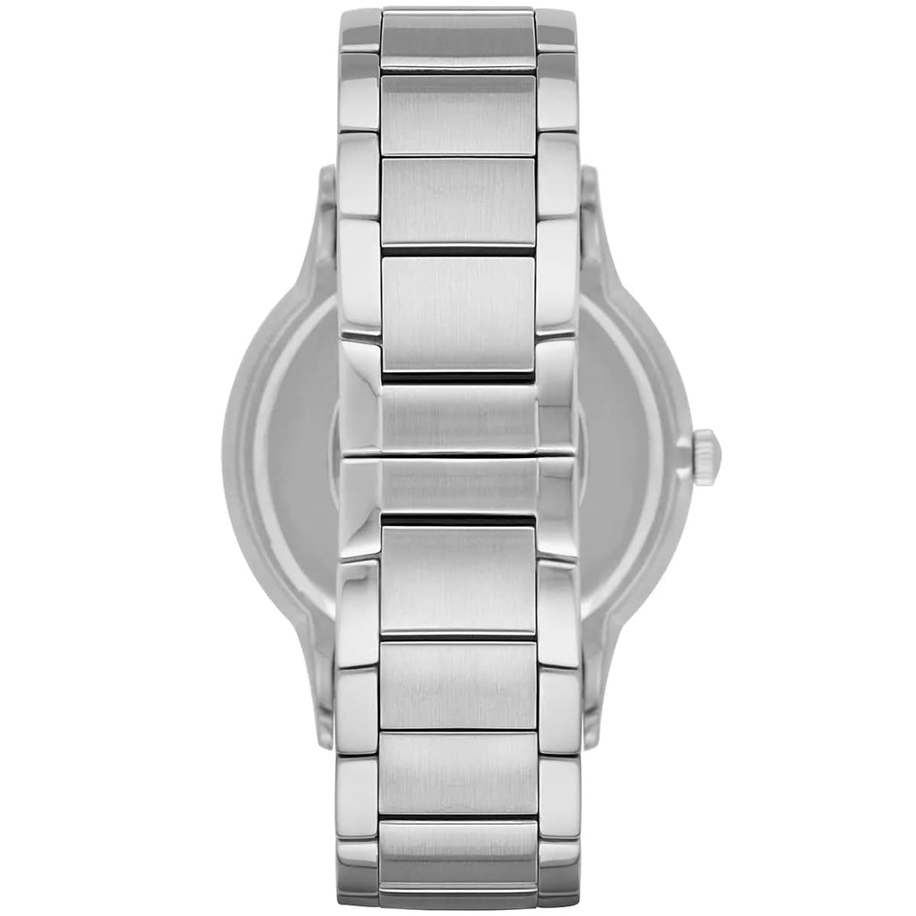 Emporio Armani Renato AR11179 43mm Men's Quartz Watch – Black & Rose Gold Stainless Steel Bracelet