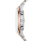 Emporio Armani Giovanni AR11209 43mm Men's Chronograph Watch – White & Rose Gold Stainless Steel Bracelet