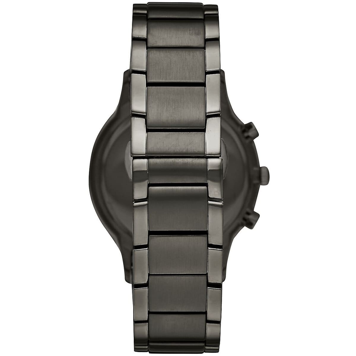 Emporio Armani Renato AR11215 43mm Men's Chronograph Watch – Blue Sunray & Gunmetal Stainless Steel Bracelet