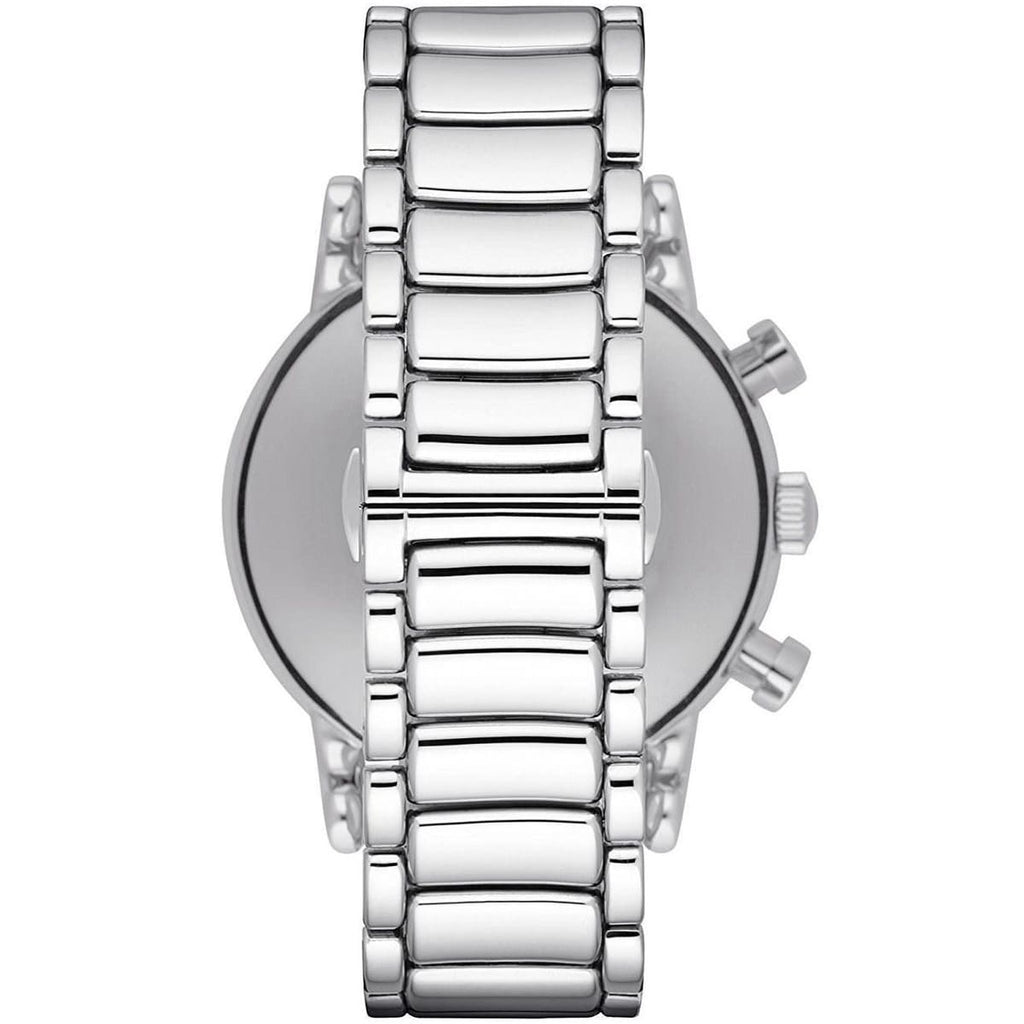 Emporio Armani Luigi AR1894 43mm Men's Chronograph Watch – Black & Black Stainless Steel Bracelet