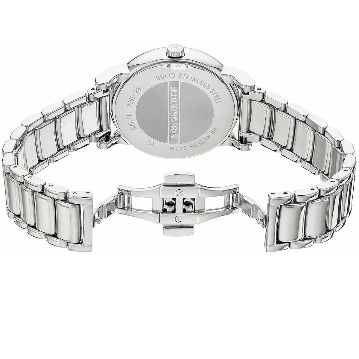 Emporio Armani Luigi AR1894 43mm Men's Chronograph Watch – Black & Black Stainless Steel Bracelet