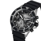 Emporio Armani Diver AR11515 43mm Men's Chronograph Watch – Black & Black Silicone Strap