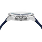 Emporio Armani Diver AR11588 43mm Men's Chronograph Watch – Blue Sunray & Blue Textile Strap