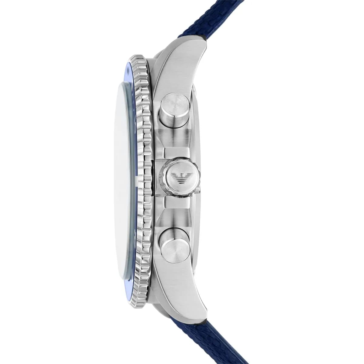 Emporio Armani Diver AR11588 43mm Men's Chronograph Watch – Blue Sunray & Blue Textile Strap
