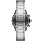 Emporio Armani Mario AR11241 43mm Men's Chronograph Watch – Black & Black Stainless Steel Bracelet