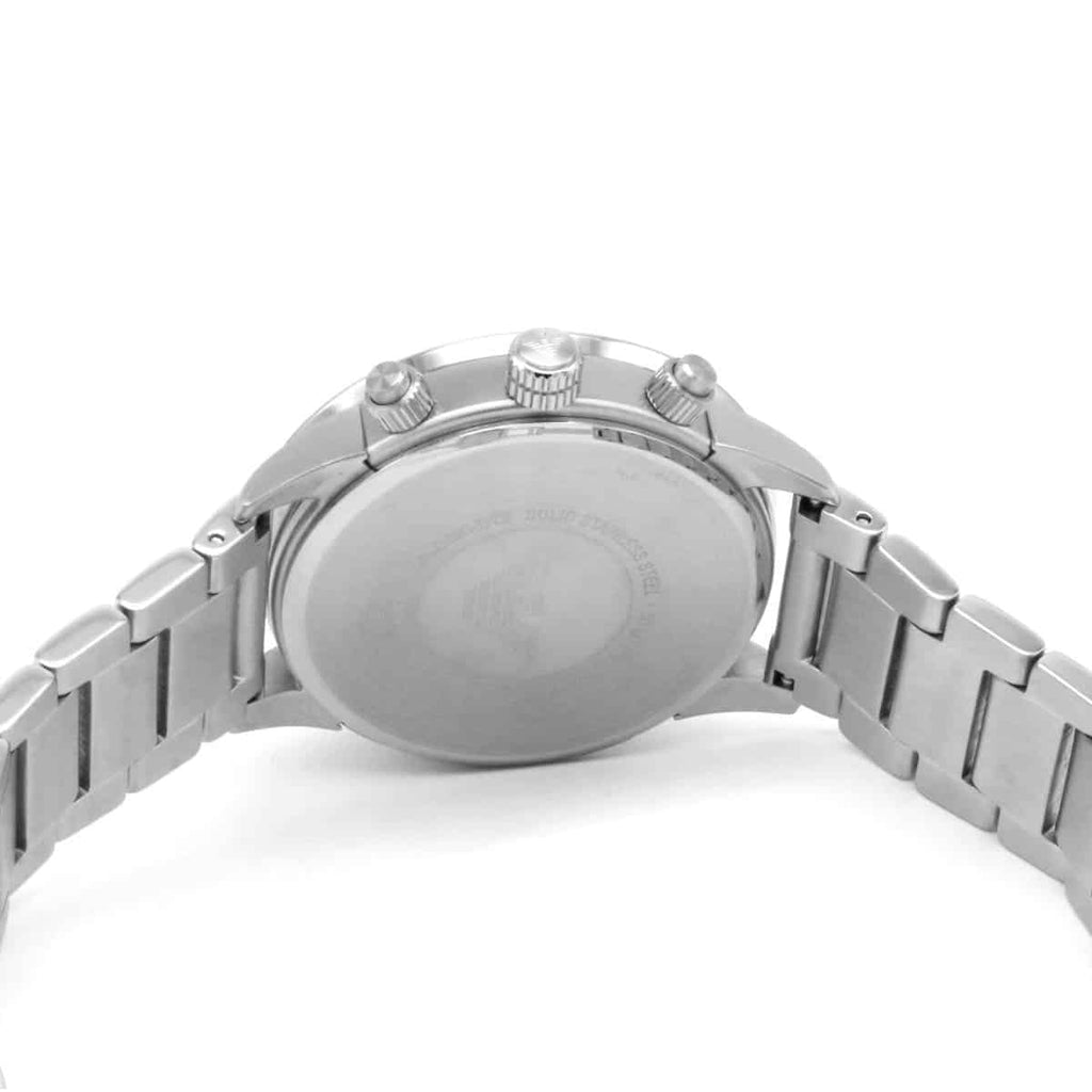 Emporio Armani Mario AR11241 43mm Men's Chronograph Watch – Black & Black Stainless Steel Bracelet