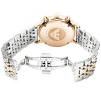 Emporio Armani Gianni AR1721 43mm Men's Chronograph Watch – Grey Sunray & Rose Gold Stainless Steel Bracelet