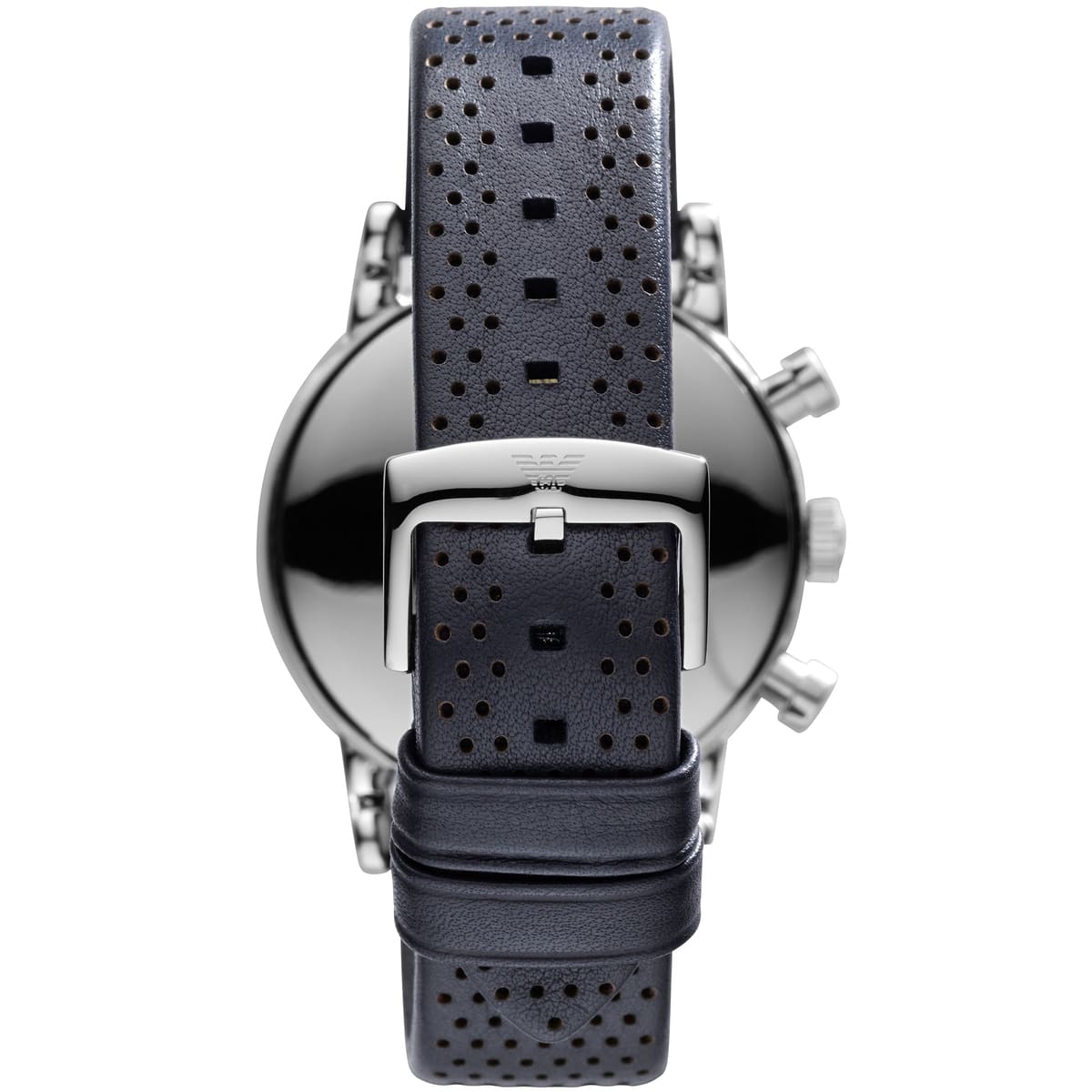 Emporio Armani Luigi AR1736 43mm Men's Chronograph Watch – Blue & Blue Genuine Leather Strap