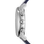 Emporio Armani Luigi AR1736 43mm Men's Chronograph Watch – Blue & Blue Genuine Leather Strap