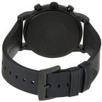 Emporio Armani Luigi Slim AR11133 43mm Men's Chronograph Watch – Black & Black Silicone Strap