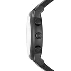 Emporio Armani Luigi Slim AR11133 43mm Men's Chronograph Watch – Black & Black Silicone Strap