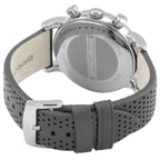 Emporio Armani Luigi AR1735 43mm Men's Chronograph Watch – Grey & Grey Genuine Leather Strap