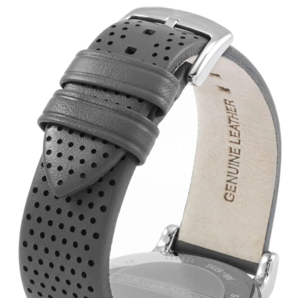 Emporio Armani Luigi AR1735 43mm Men's Chronograph Watch – Grey & Grey Genuine Leather Strap