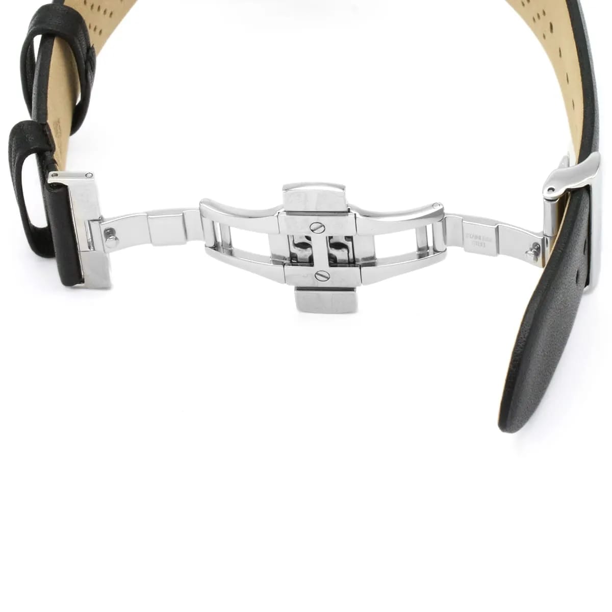 Emporio Armani Gianni AR0397 43mm Men's Chronograph Watch – Black & Black Genuine Leather Strap