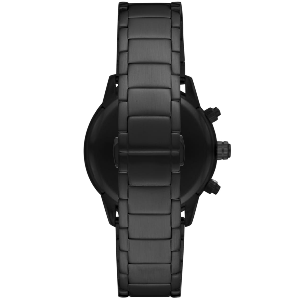 Emporio Armani Mario AR11242 43mm Men's Chronograph Watch – Black & Black Stainless Steel Bracelet