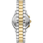Emporio Armani Paolo AR11579 43mm Men's Chronograph Watch – Blue Textured & Two-Tone Stainless Steel Bracelet