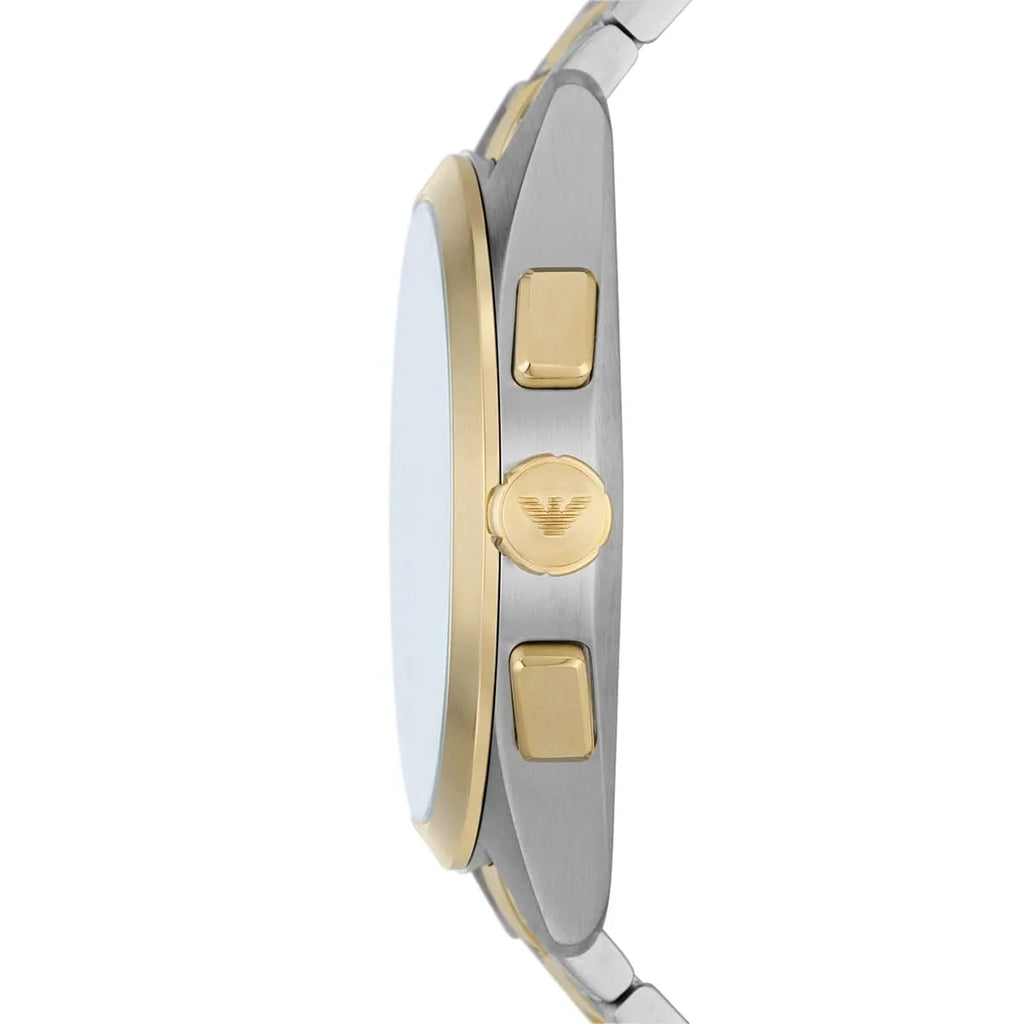 Emporio Armani Paolo AR11511 Men's Chronograph Watch – Green Sunray & Green Stainless Steel Bracelet