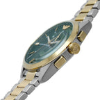 Emporio Armani Paolo AR11511 Men's Chronograph Watch – Green Sunray & Green Stainless Steel Bracelet
