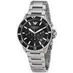 Emporio Armani Diver AR11360 Men's Chronograph Watch – Black & Black Stainless Steel Bracelet
