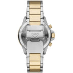 Emporio Armani World Explorer AR11680 Men's Solar Solar Watch – Black & Two-Tone Stainless Steel Bracelet