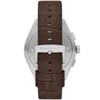 Emporio Armani Claudio AR11482 Men's Chronograph Watch – Brown Sunray & Brown Genuine Leather Strap