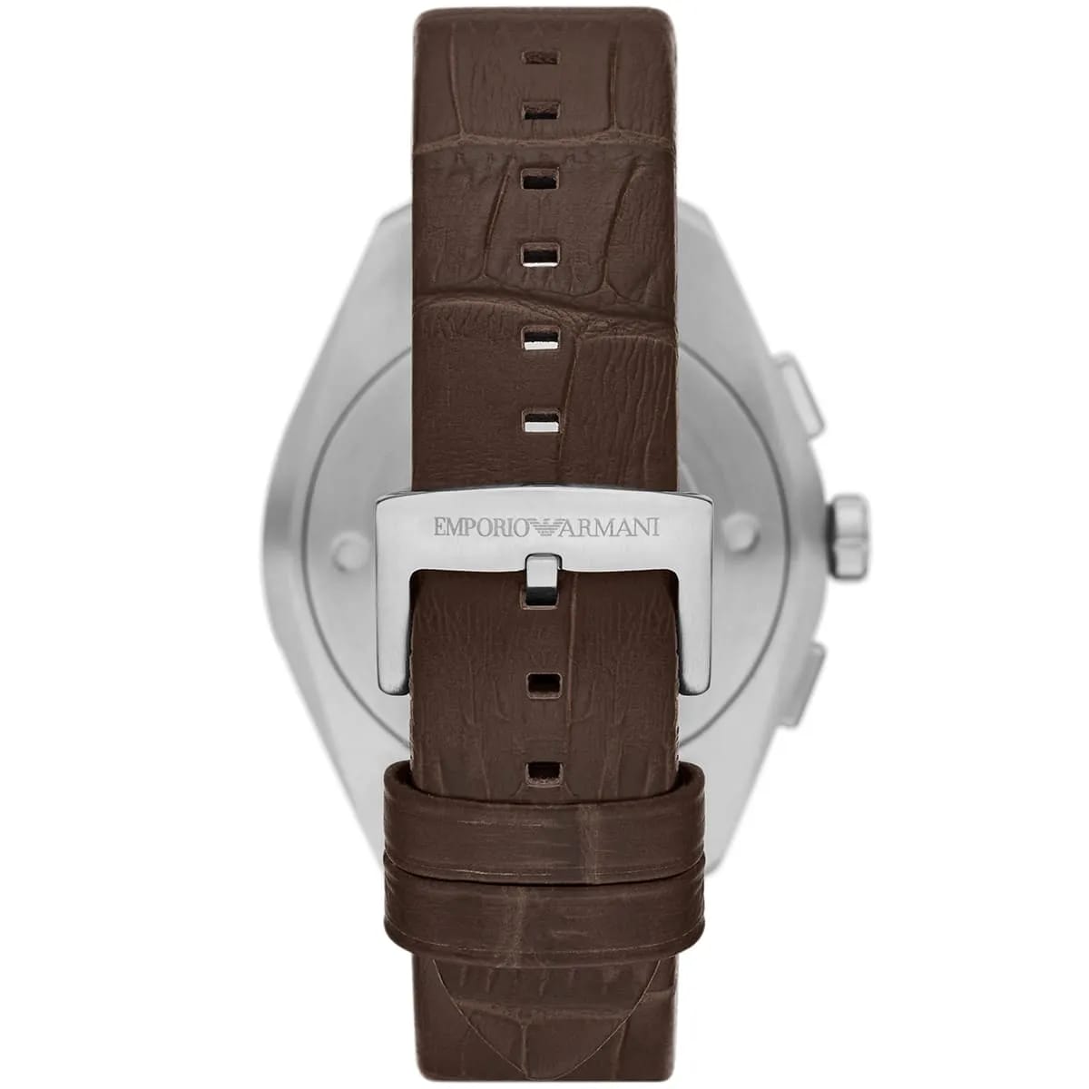 Emporio Armani Claudio AR11482 Men's Chronograph Watch – Brown Sunray & Brown Genuine Leather Strap