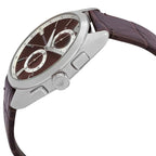 Emporio Armani Claudio AR11482 Men's Chronograph Watch – Brown Sunray & Brown Genuine Leather Strap