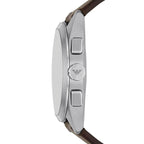 Emporio Armani Claudio AR11482 Men's Chronograph Watch – Brown Sunray & Brown Genuine Leather Strap