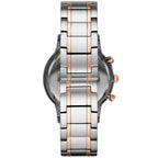 Emporio Armani Renato AR11076 Men's Chronograph Watch – Two-Tone Sunray & Two-Tone Stainless Steel Bracelet