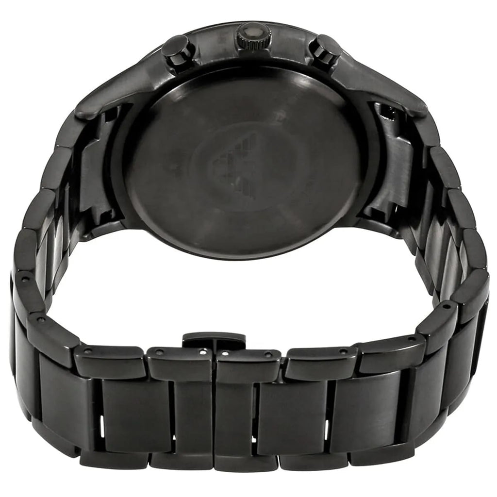 Emporio Armani Renato AR2485 Men's Chronograph Watch – Black & Black Stainless Steel Bracelet