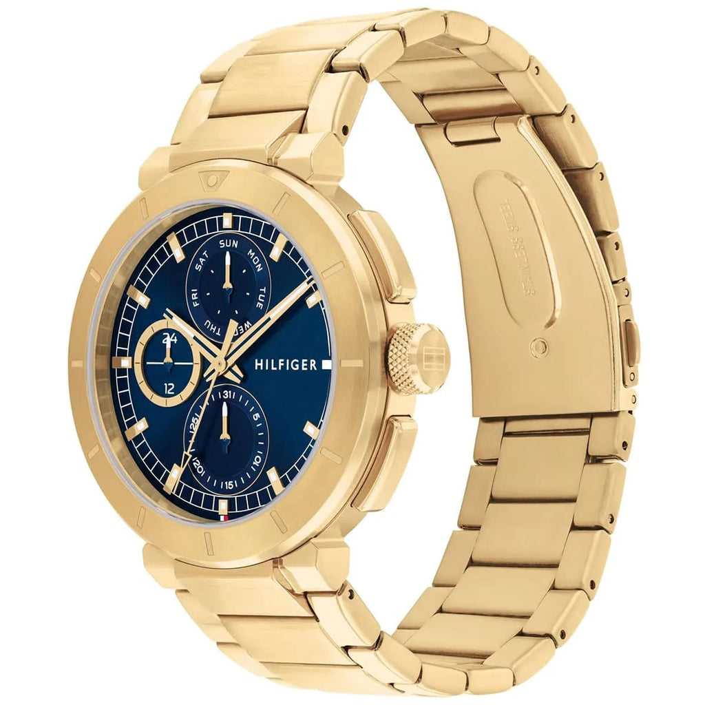 Tommy Hilfiger Signature 1792118 Men's Multi-Function Watch – Blue & Gold Stainless Steel Bracelet