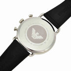 Emporio Armani Aviator AR11143 Men's Chronograph Watch – Black & Black Genuine Leather Strap