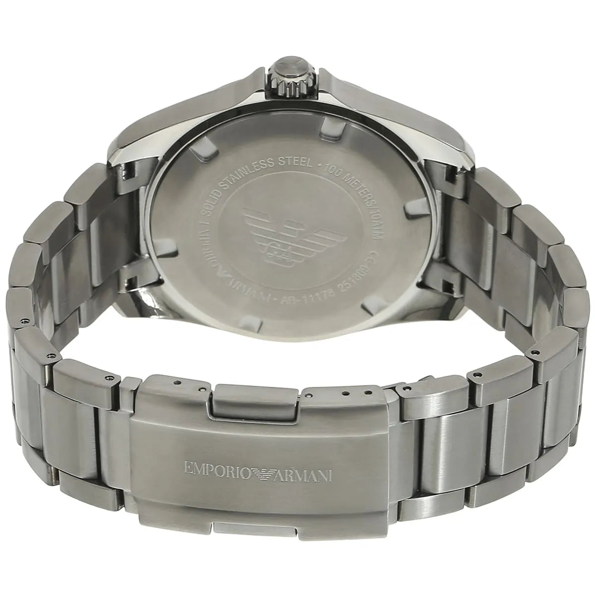 Emporio Armani Sigma AR11178 44mm Men's Quartz Watch – Grey & Gunmetal Stainless Steel Bracelet