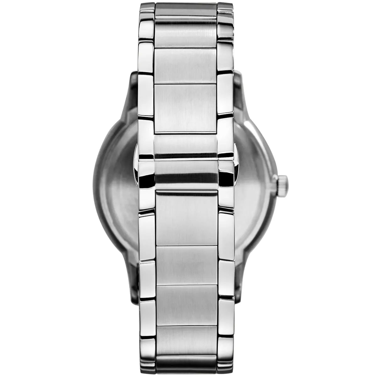 Emporio Armani Renato AR11189 43mm Men's Quartz Watch – Silver Sunray & Silver Stainless Steel Bracelet