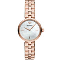 Emporio Armani Arianna AR11196 32mm Women's Quartz Watch – Mother-of-Pearl & Rose Gold Stainless Steel Bracelet