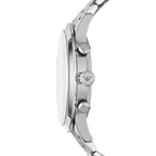 Emporio Armani Giovanni AR11208 43mm Men's Chronograph Watch – Black Sunray & Silver Stainless Steel Bracelet