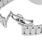 Emporio Armani Giovanni AR11208 43mm Men's Chronograph Watch – Black Sunray & Silver Stainless Steel Bracelet