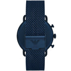 Emporio Armani Aviator AR11289 43mm Men's Chronograph Watch – Blue & Blue Stainless Steel Mesh Bracelet