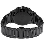 Emporio Armani Giovanni AR11349 43mm Men's Chronograph Watch – Black & Silver-Tone Stainless Steel Bracelet